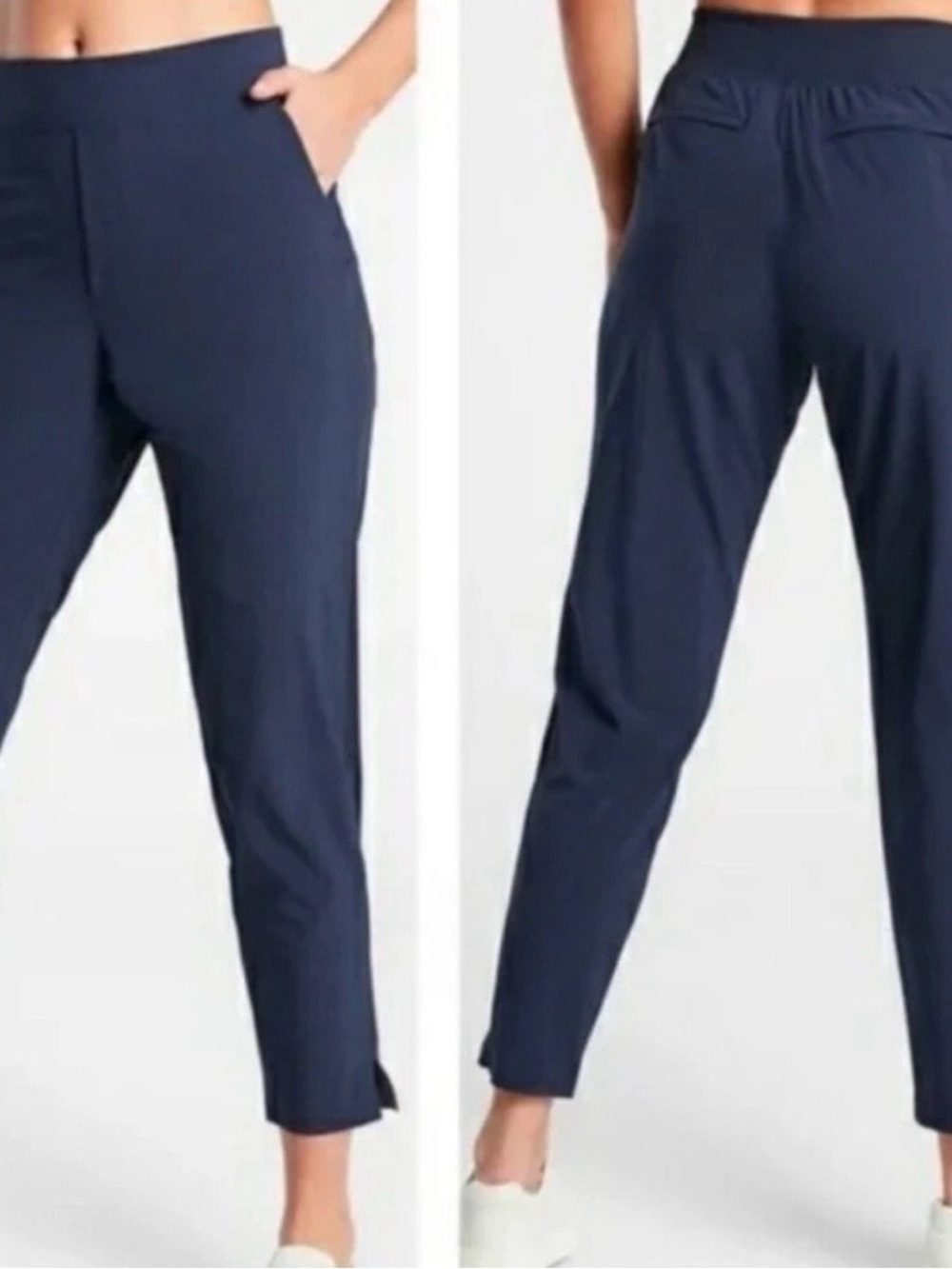Athleta Navy High-Rise Performance Pants